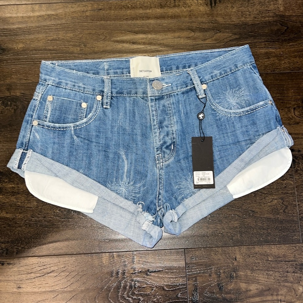 NWT One Teaspoon Malibu Bandits Shorts - Ocean Blue